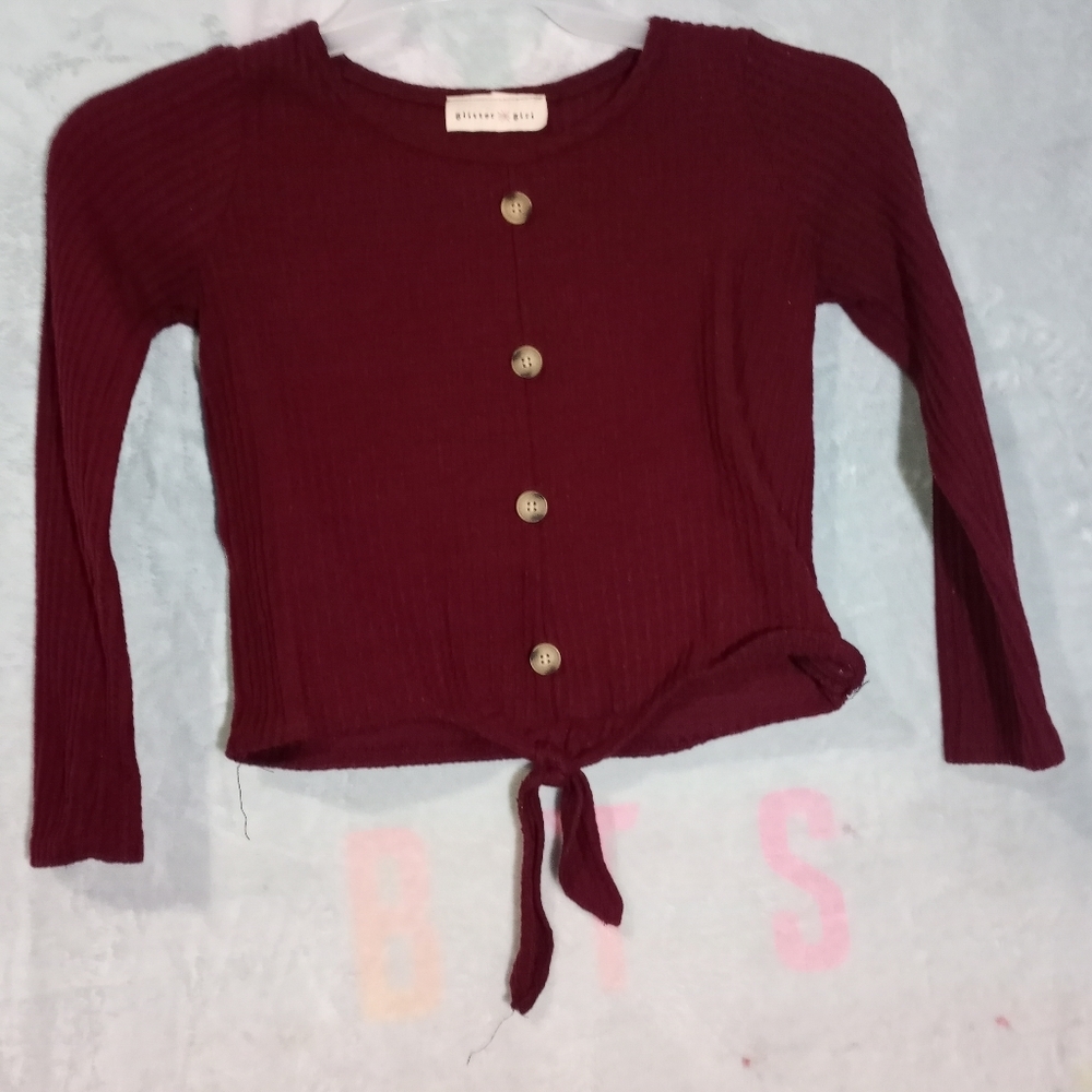 Red long sleeve shirt